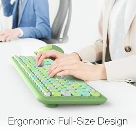 MOFii 666 2.4G wireless keyboard matcha green - Picture 11 of 13